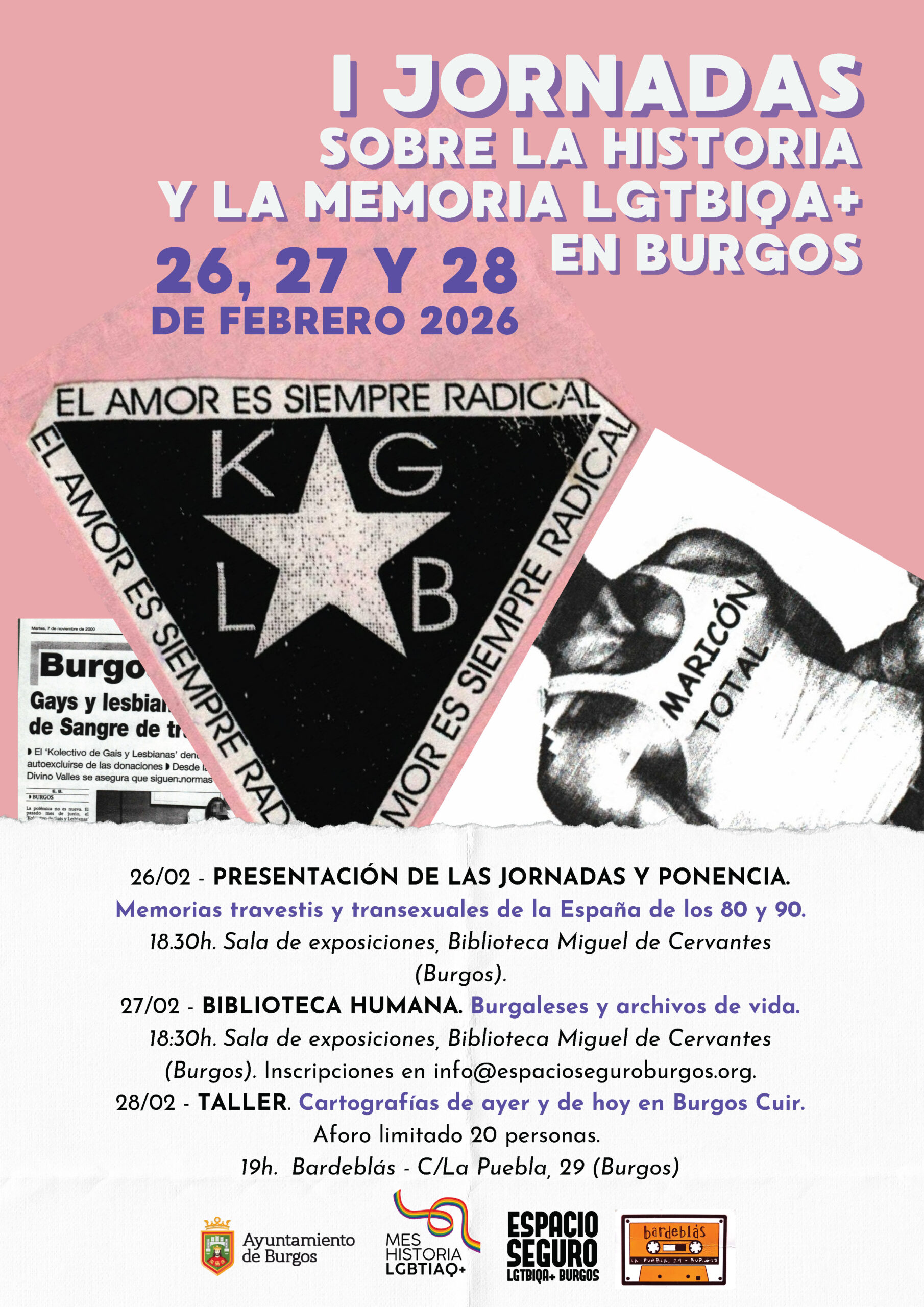 Jornadas sobre la Historia y la Memoria LGTBIAQ+ en Burgos